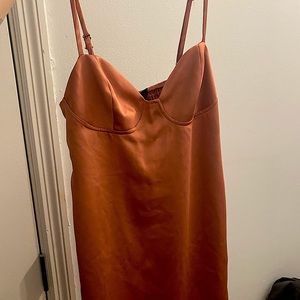 Rose Gold / Champagne Women’s Satin Dress